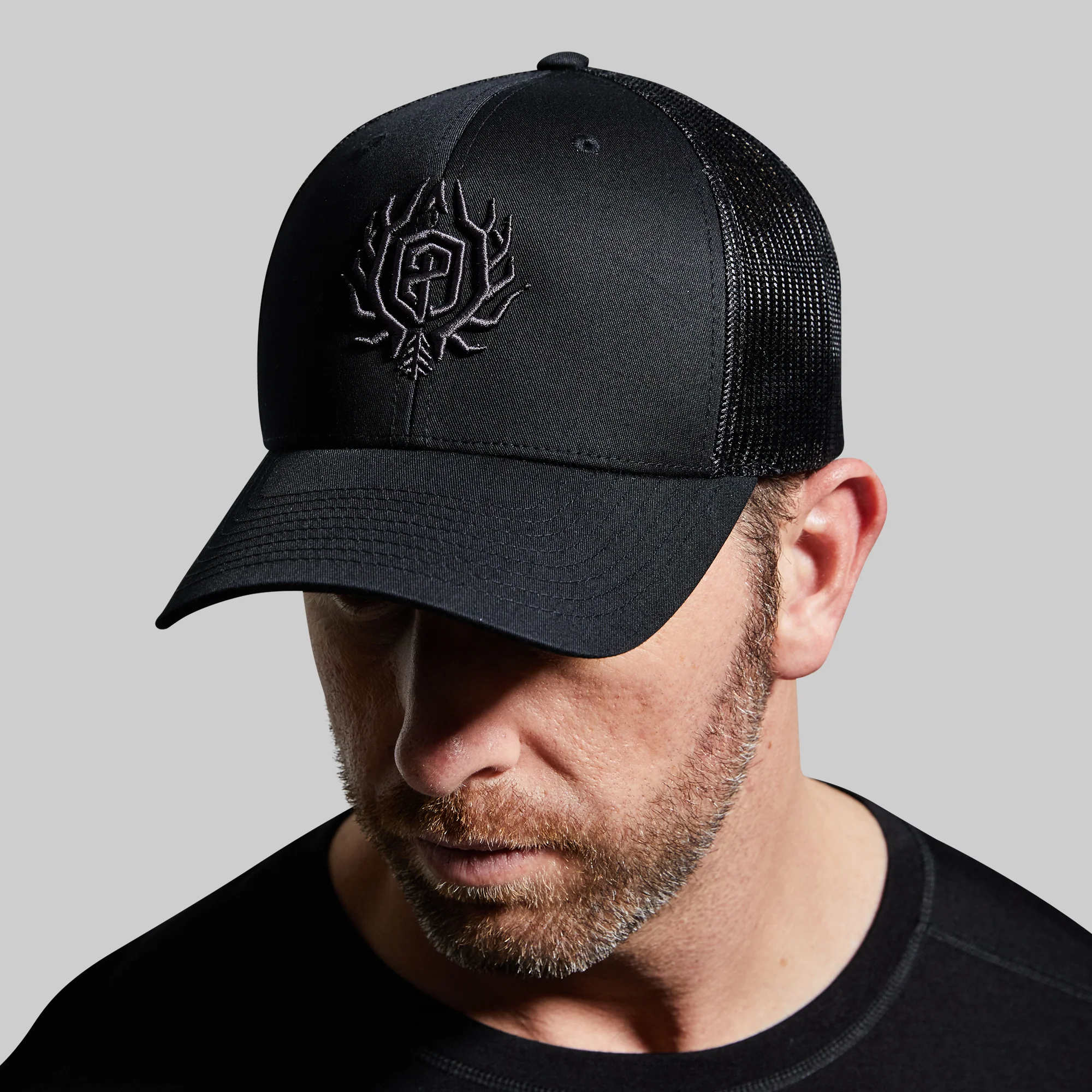 Outdoor Trucker Hat (Black) - Image 2