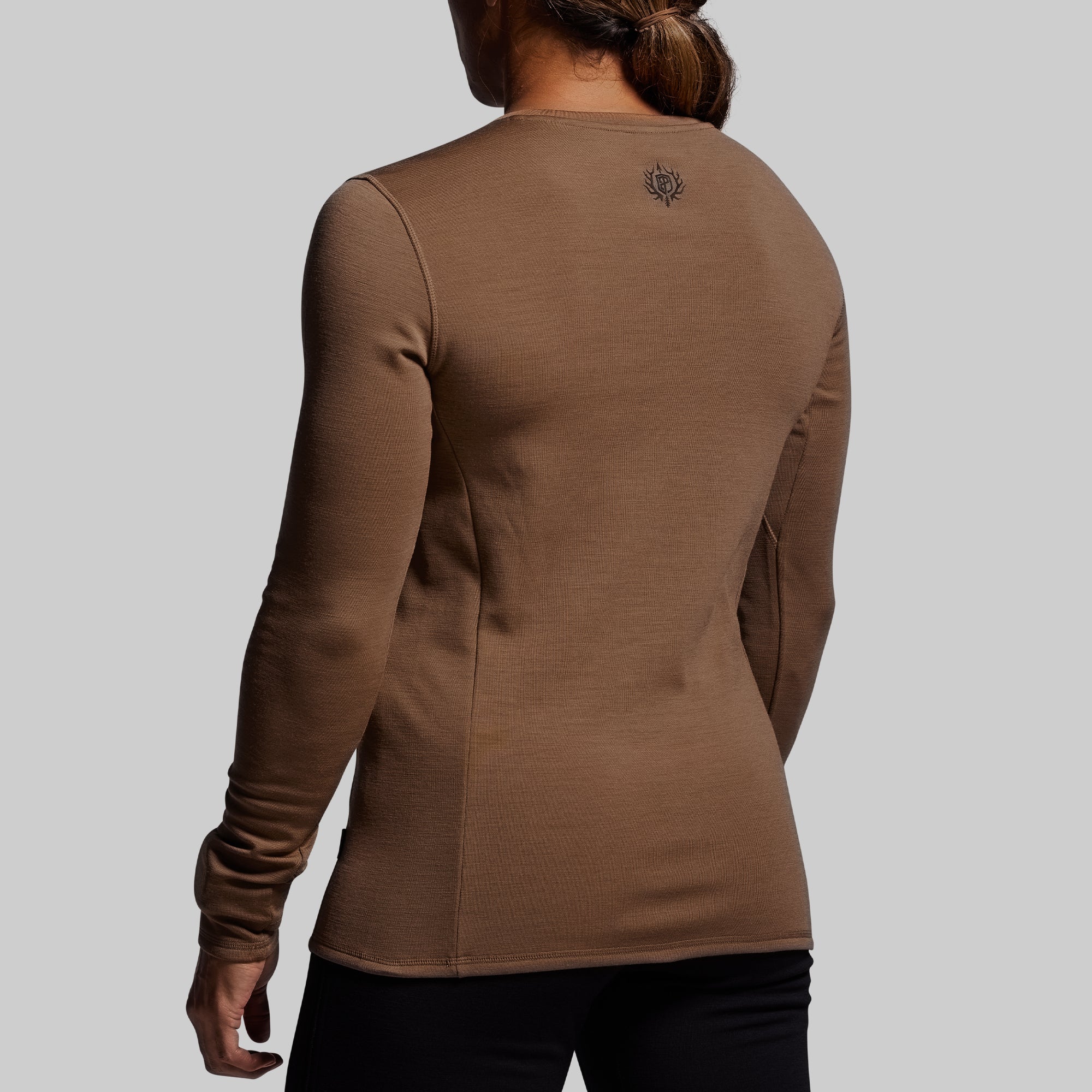 Women's Ridgeline Merino Thermal Top 165 (Coyote Brown) - Image 2